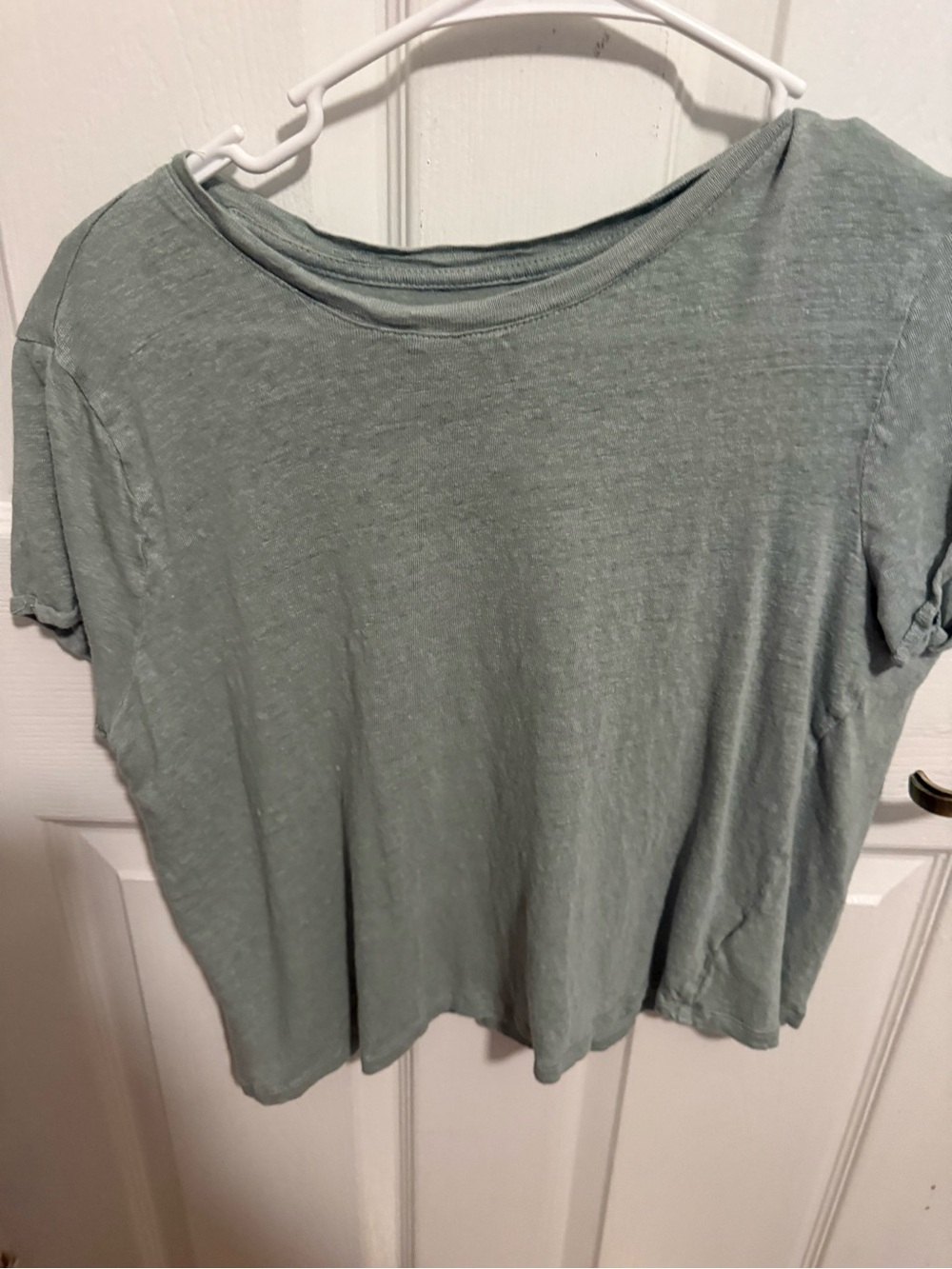 Sigrid Olsen Light Sage Short Sleeve Tee